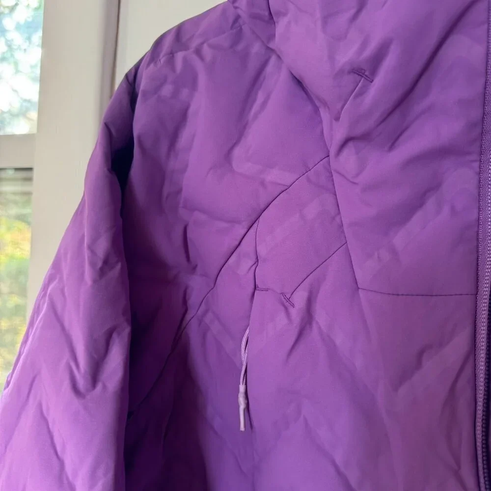 New Free People Movement Packable Puffer Jacket Purple Wavy XS